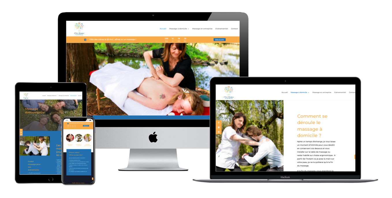 Site internet Céline Basquin Massage bien-être